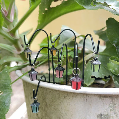 Solar Fairy Lantern Stakes 4Pack Outdoor Decor
